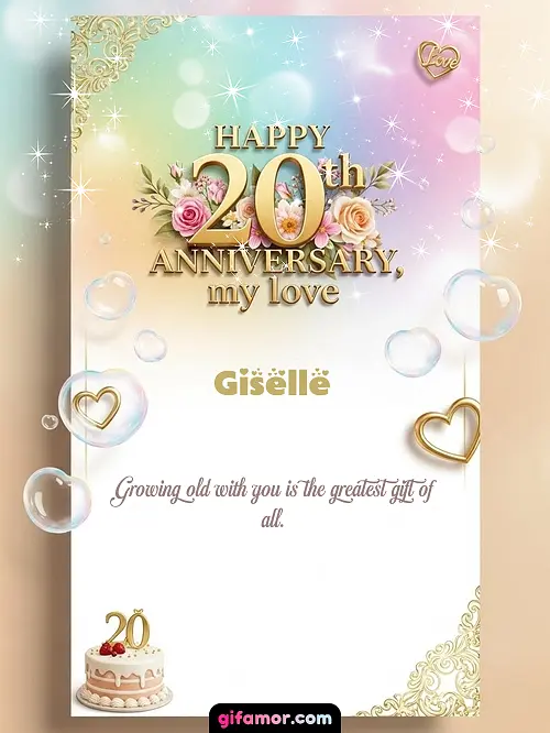 Happy 20th anniversary, my love Giselle
