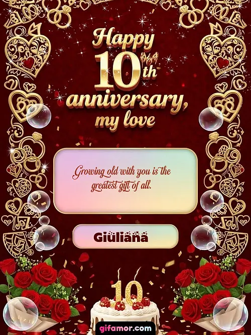 Happy 10th anniversary, my love Giuliana