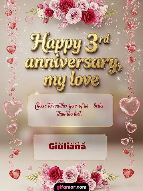 Happy 4st anniversary, my love Giuliana