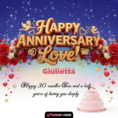 Happy one month anniversary, love! Giulietta