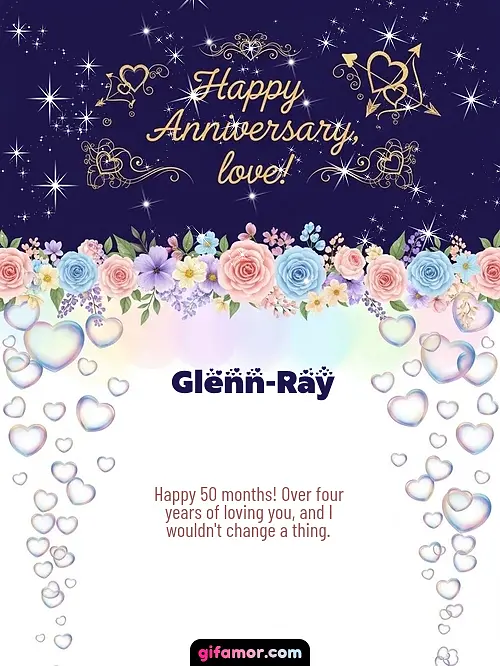 Happy anniversary, love! Glenn-Ray