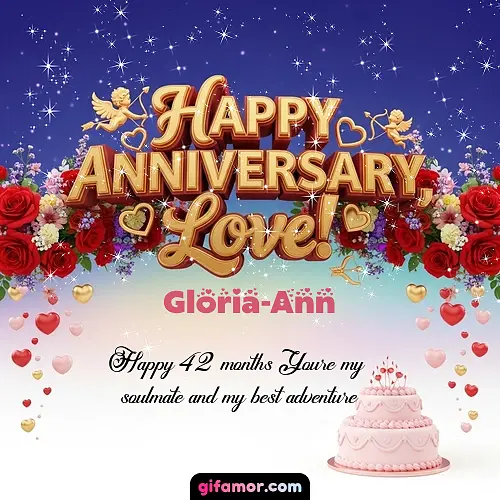 Happy one month anniversary, love! Gloria-Ann