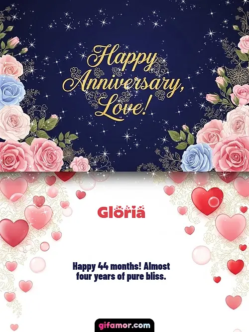 Happy anniversary, love! I Gloria