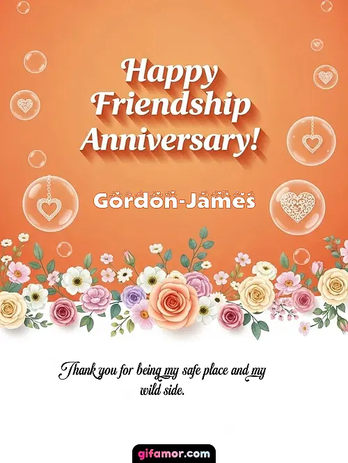 Happy friendship anniversary! III Gordon-James
