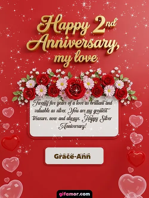 Happy 2st anniversary, my love I Grace-Ann