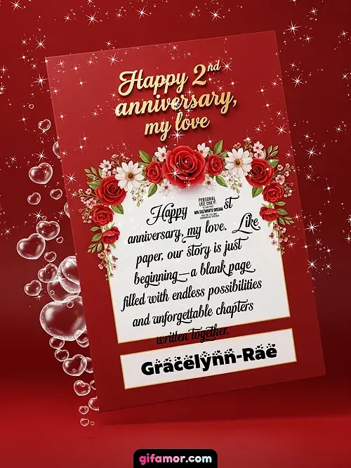 Happy 2st anniversary, my love II Gracelynn-Rae