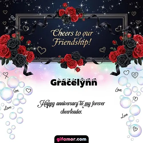 Cheers to our friendship!  V Gracelynn