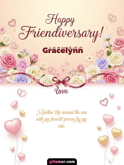 Happy friendiversary! Gracelynn