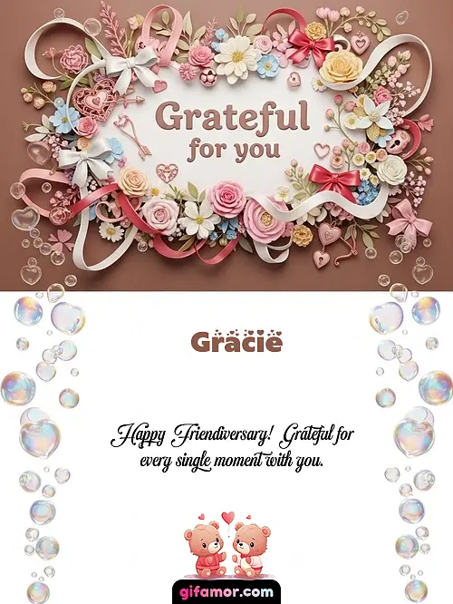 Grateful for you Gracie