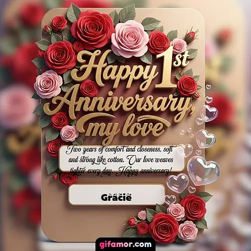 Happy 1st anniversary, my love V Gracie