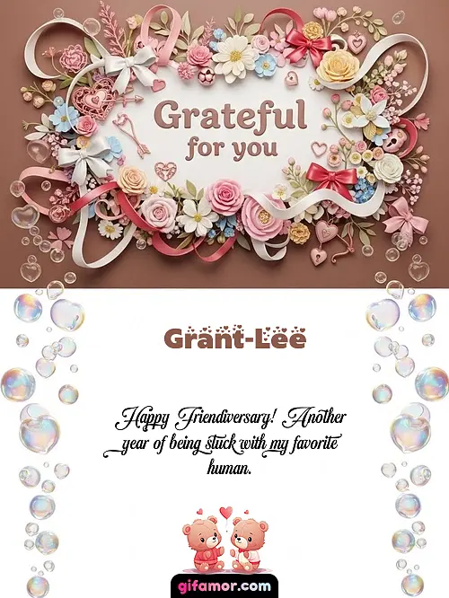 Grateful for you Grant-Lee