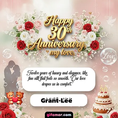 Happy 30th anniversary, my love Grant-Lee