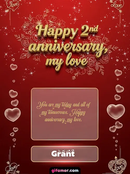 Happy 2st anniversary, my love III Grant
