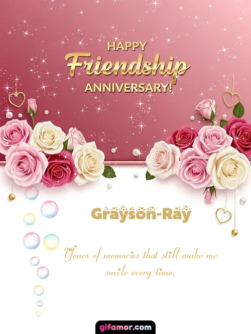 GIF de Friendship anniversary: Years of memories that still make me smile every time.