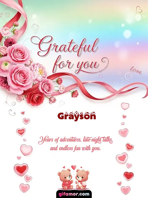 Grateful for you! II Grayson Gif Download