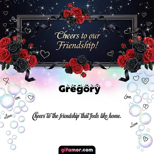 Cheers to our friendship!  V Gregory Gif Download