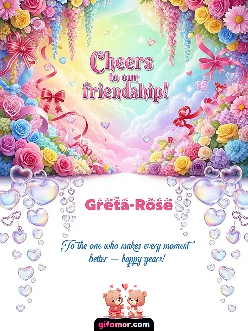 Cheers to our friendship! I Greta-Rose