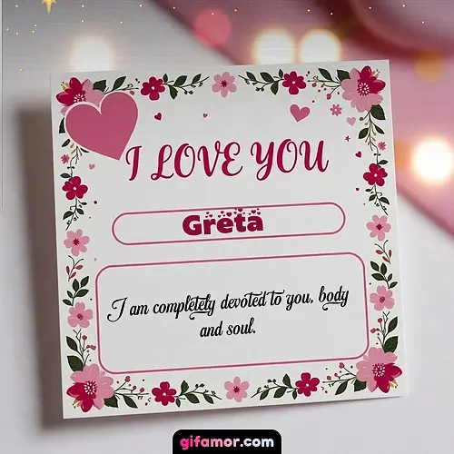 I Love You III Greta