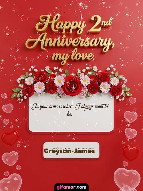 Happy 2st anniversary, my love I Greyson-James