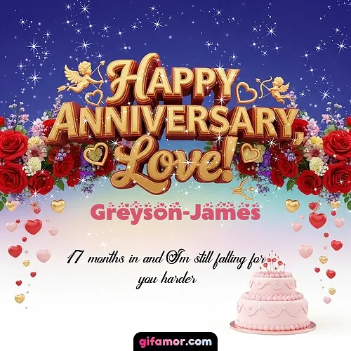 Happy one month anniversary, love! Greyson-James
