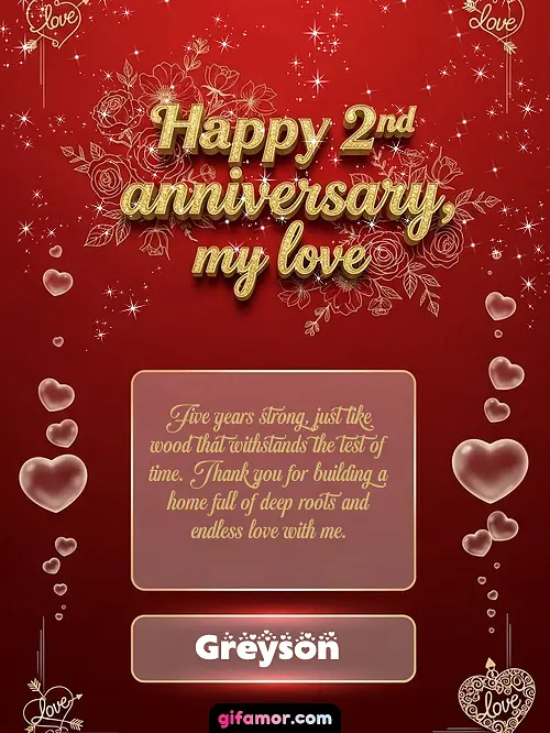 Happy 2st anniversary, my love III Greyson