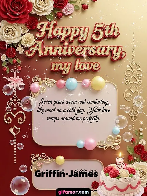 Happy 5st anniversary, my love Griffin-James