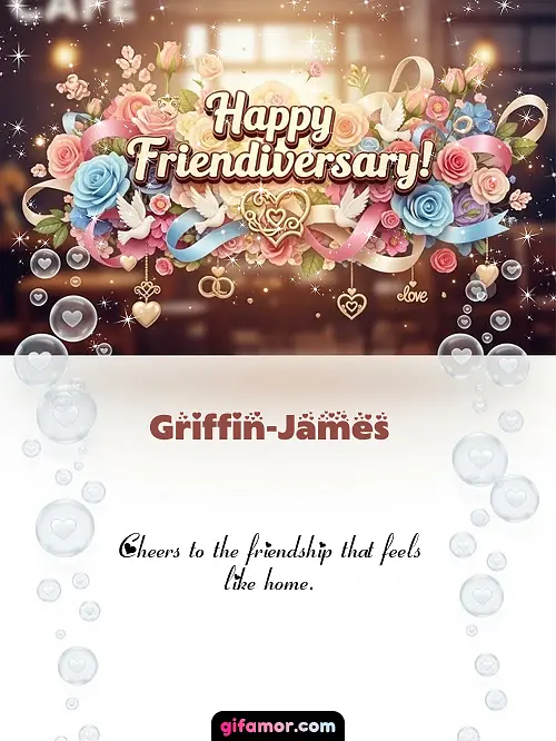 Happy friendiversary! I Griffin-James