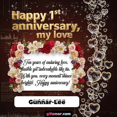 Happy 1st anniversary, my love IV Gunnar-Lee