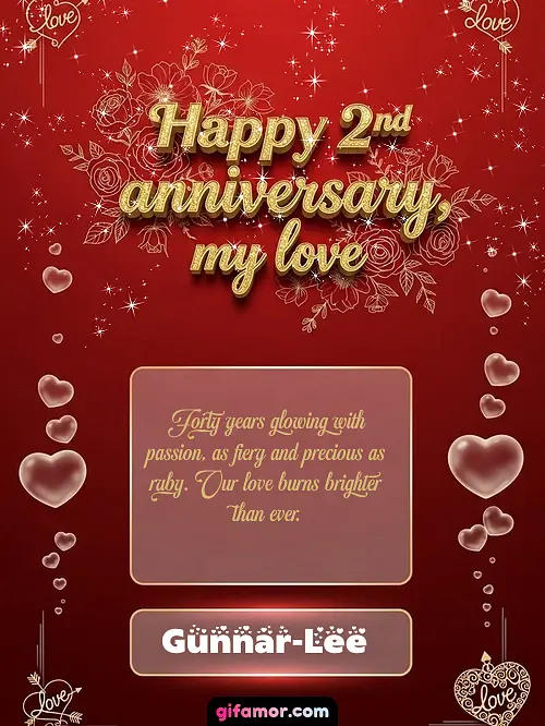 Happy 2st anniversary, my love III Gunnar-Lee