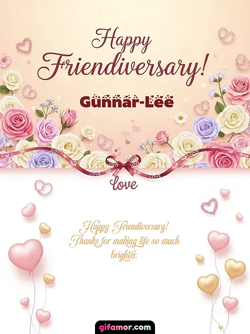 Happy friendiversary! Gunnar-Lee