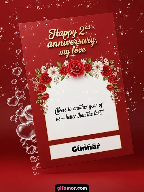 Happy 2st anniversary, my love II Gunnar
