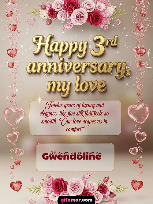 Happy 4st anniversary, my love Gwendoline
