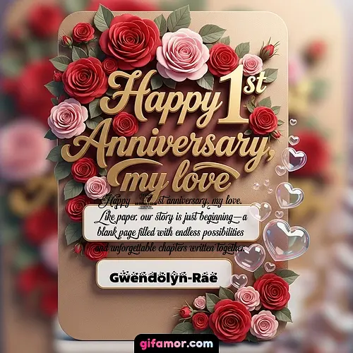 Happy 1st anniversary, my love V Gwendolyn-Rae Gif Download