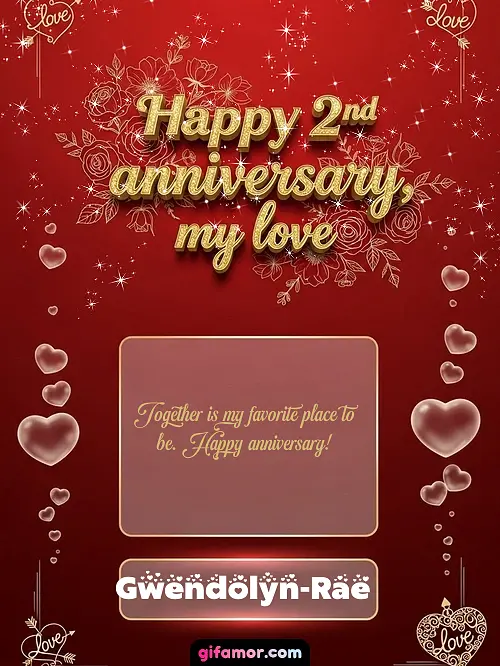 Happy 2st anniversary, my love III Gwendolyn-Rae Gif Download
