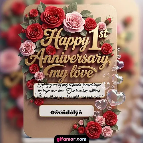 Happy 1st anniversary, my love V Gwendolyn
