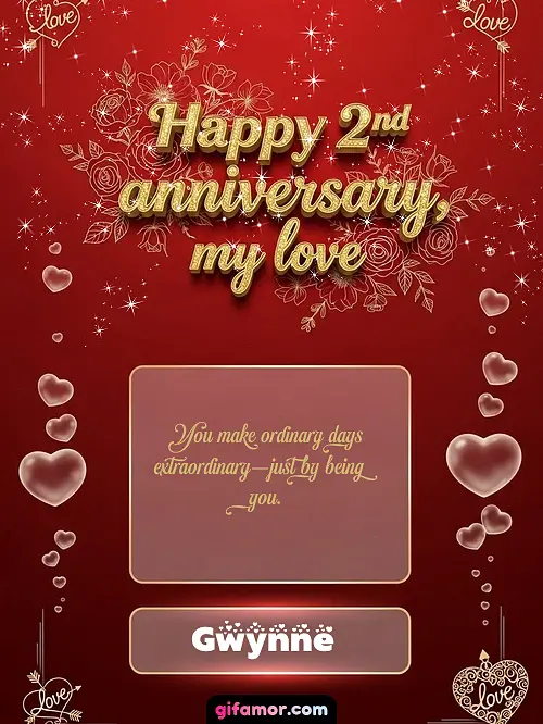Happy 2st anniversary, my love III Gwynne
