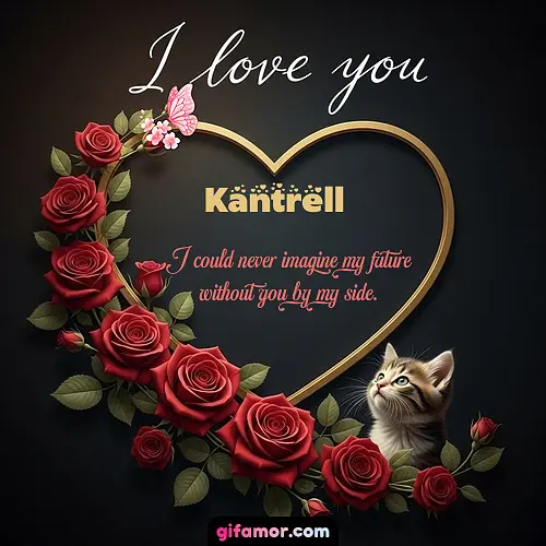GIF de I love you: I could never imagine my future without you by my side.