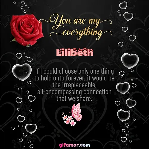 If I could choose only one thing to hold onto forever, it would be the irreplaceable, all-encompassing connection that we share.
