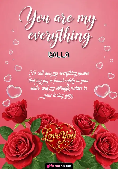 You are my everything Olalla