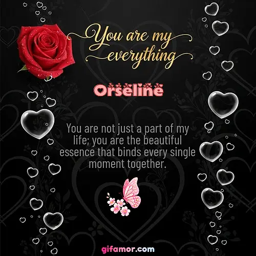 You are not just a part of my life; you are the beautiful essence that binds every single moment together.