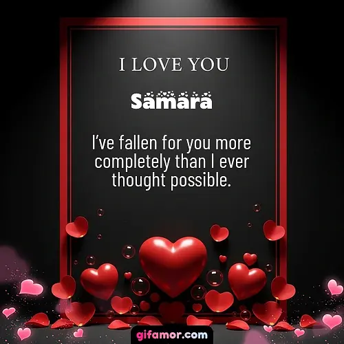 I love you I Samara
