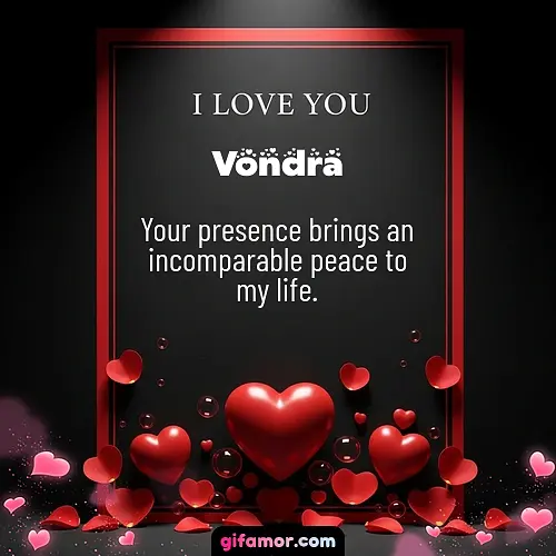 I love you I Vondra