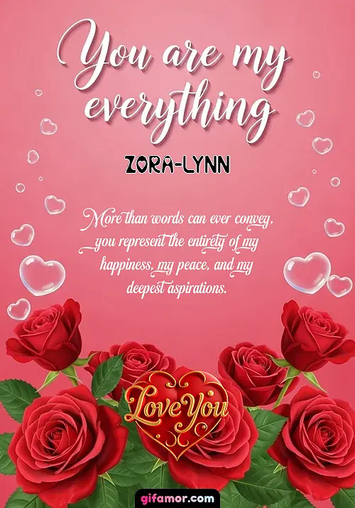More than words can ever convey, you represent the entirety of my happiness, my peace, and my deepest aspirations.